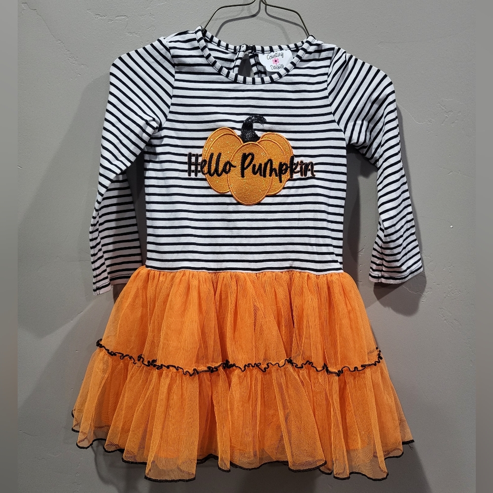 Girls Pumpkin Dress